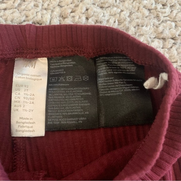 H&M Maroon Ribbed Knit Set - Picture 6 of 7